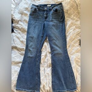 Women's Blue Flared Jeans